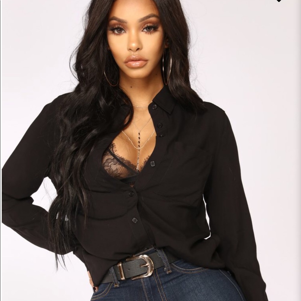Fashion nova button down shirt